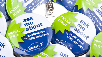 3.5" Round Bulldog Clip Buttons for Surre GPS Receivers