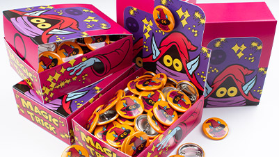1.5" Custom Button Retail Boxes for Magic Trick