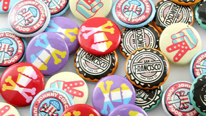 Johnny Cupcakes 1" Round Custom Buttons