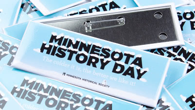 1.5"x4.5" Rectangle Buttons for Minnesota History Day