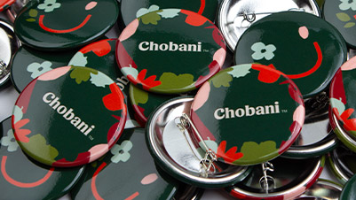 1.75" Round Buttons for Chobani