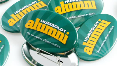 Humboldt Alumni Oval Badges