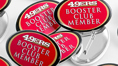 49ers Booster Club Member Badge
