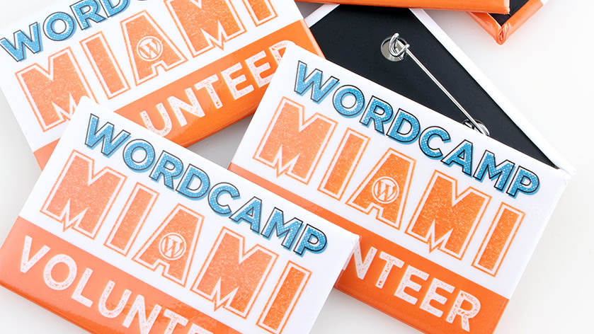 Wordpress Wordcamp Volunteer Badge