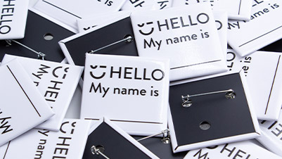 Hello My Name Is Name Tags for Nordstrom