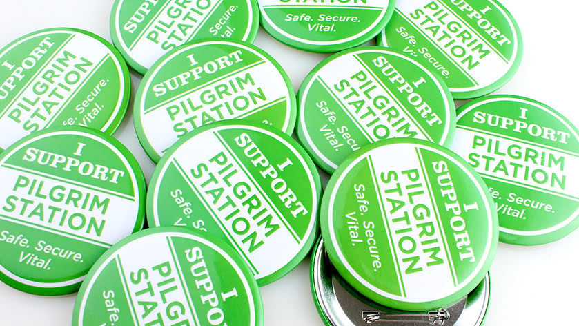 2.5" Round Campaign Buttons for Pilgrim Station