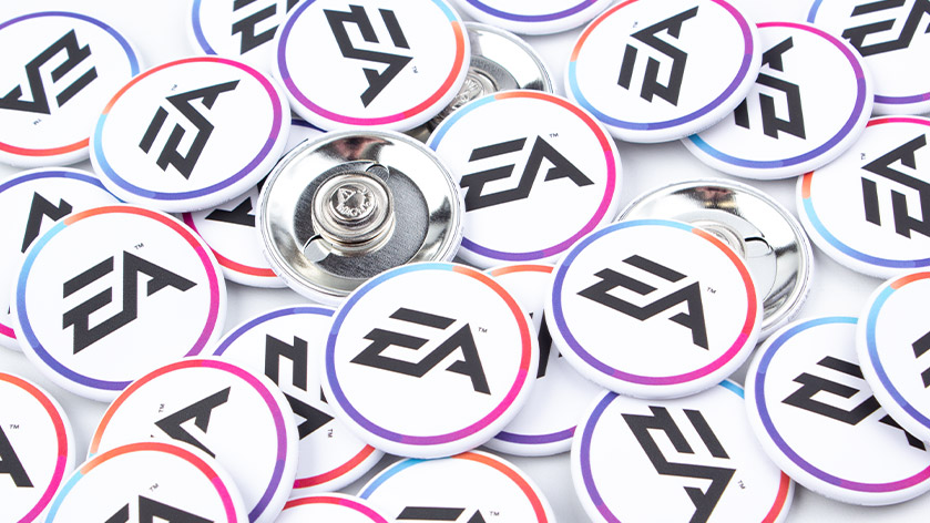 1.75" Round Clothing Magnets for EA Electronic Arts