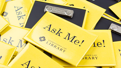 2.5"x3.5" Rectangle Clothing Magnets for Georgetown Law Library