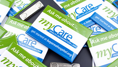 2.5"x3.5" Magnetic Name Tags for Bay Area Hospital myCare