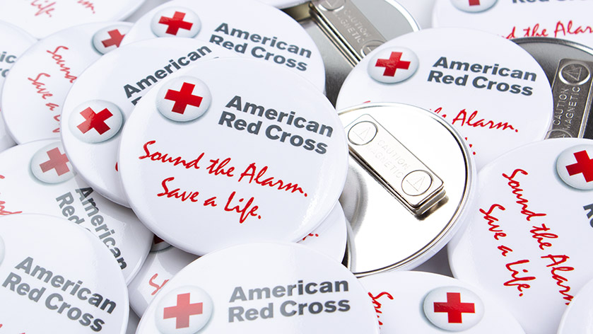 American Red Cross 3" Round Clothing Magnets