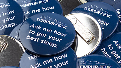 Tempur-Pedic Ask Me How To Get Your Best Sleep Magnetic Buttons