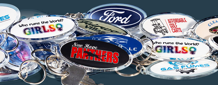 Custom Oval Keychains