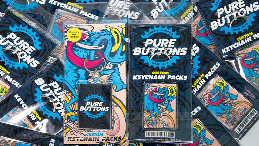 Rectangle Keychain Packs - Retail Packaging