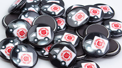 1 Inch Magnets with Original Gloss Finish - Salvation Army Emergency Disaster Services