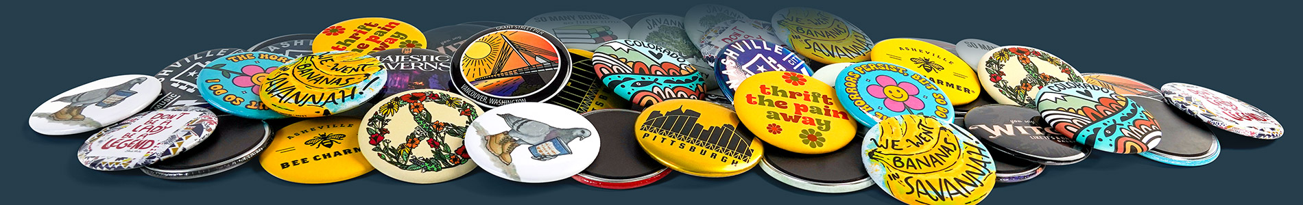 2.25" Round Fridge Magnets