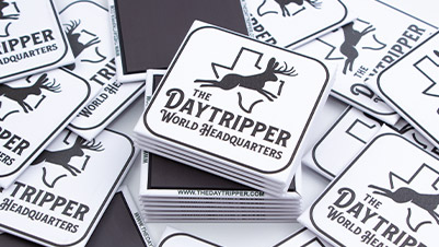 2.5 Inch Square Magnets with Soft Touch Matte Finish - The Daytripper World Headquarters