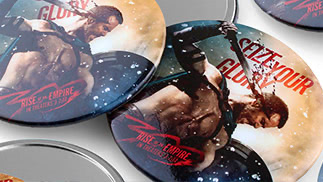 Custom pocket mirrors printed for the feature film 300 Rise of an Empire