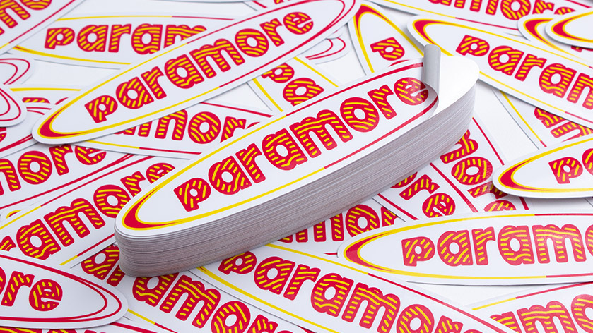 Oval Paramore Stickers