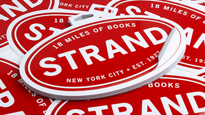 Oval Stickers with Retail Hanger Tag for Strand Book Store NYC