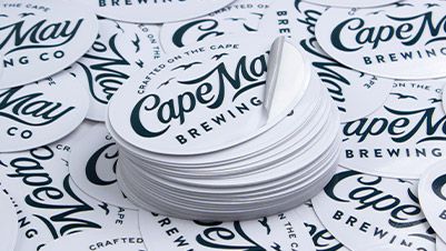 Oval Stickers for Cape May Brewing Company