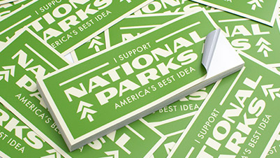 I Support National Parks Bumper Stickers for Parks Project