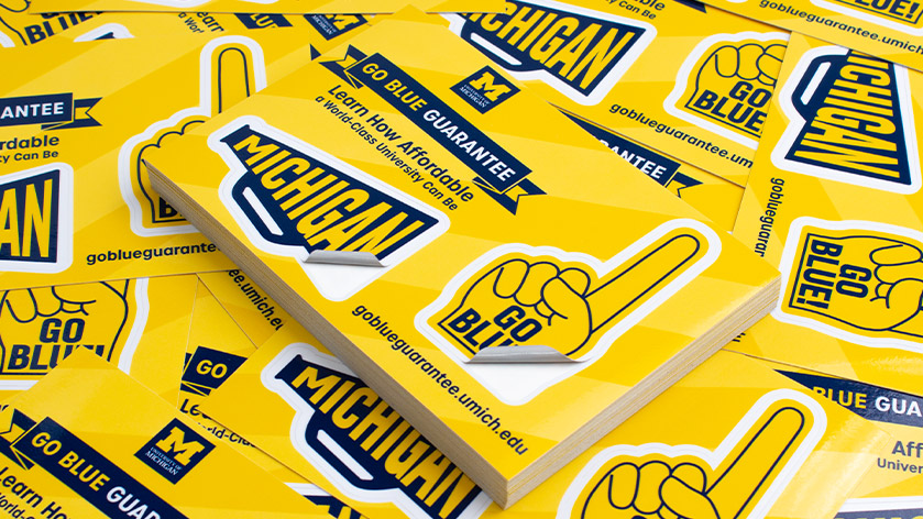 Custom Sticker Sheets for University of Michigan