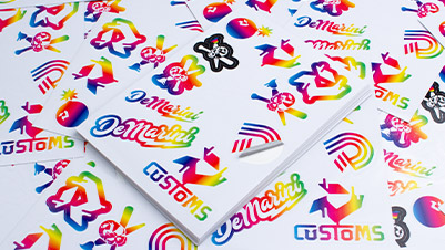 Kiss Cut Sticker Sheets for DeMarini Customs