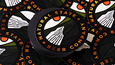 Circle Flexible Magnets for Natural State Beer Company