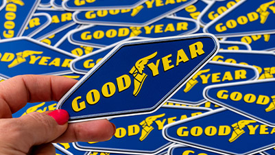 Die Cut Logo Magnets for Goodyear