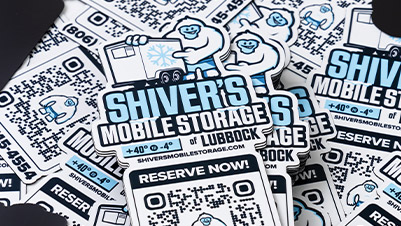 QR Code Magnets for Shiver's Mobile Storage