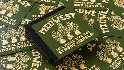 I've Got Strong Morels Square Flexible Magnet by Bozz Prints