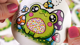 Ultra Glossy Glitter Finish