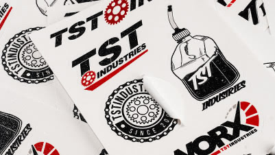 TST Industries Glitter Sticker Sheets with Six Kiss Cuts