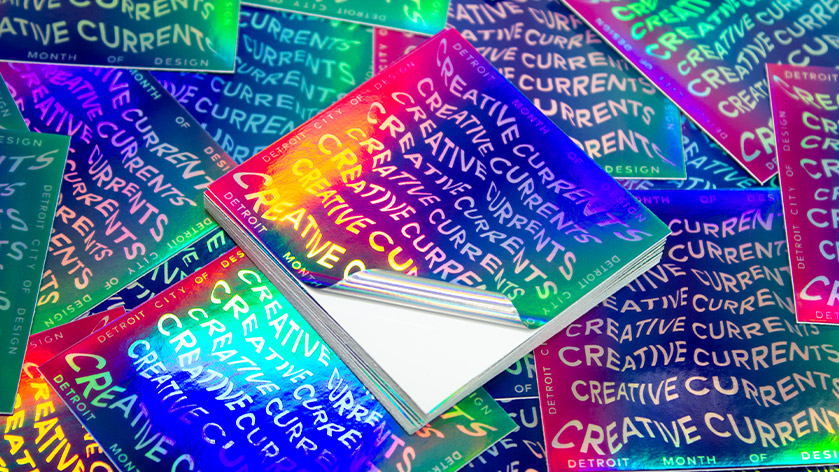 Creative Currents Square Holographic Stickers