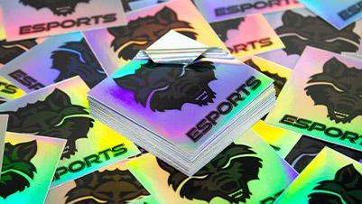 Esports Square Holographic Stickers