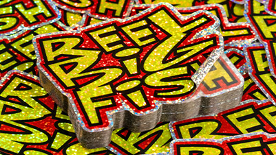Die Cut Confetti Holographic Stickers for Reel Big Fish