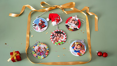 Christmas Photo Gifts Ornament on Christmas Tree