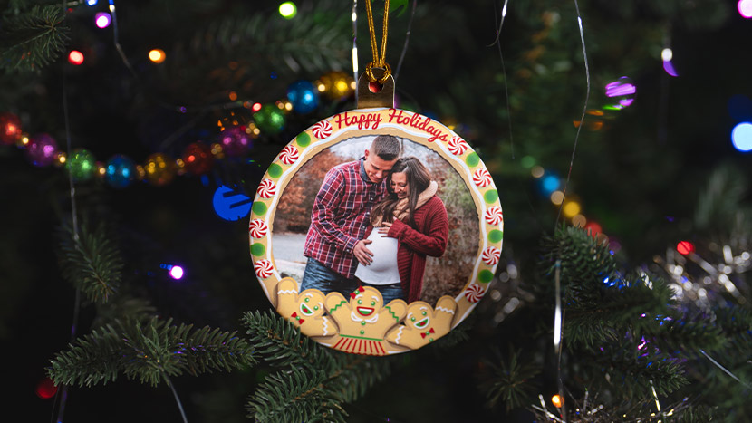 Gingerbread Christmas Photo Gift Template