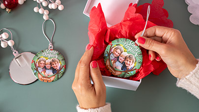 Shy Reindeer Christmas Photo Gift Template
