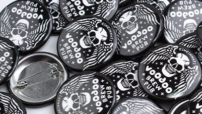 Voodoo Brew Pub Pinback Buttons