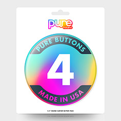 1 x 4" Round Custom Button Packs