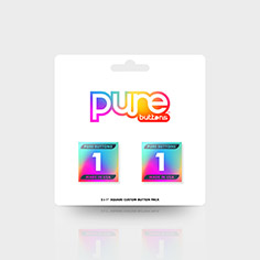 2 x 1" Square Custom Button Packs