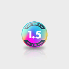 1.5 Inch Round Custom Buttons - Front View