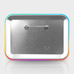 2.5x3.5 Inch Rounded Rectangle Custom Buttons - Back View