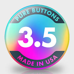 3.5 Inch Round Custom Buttons - Front View