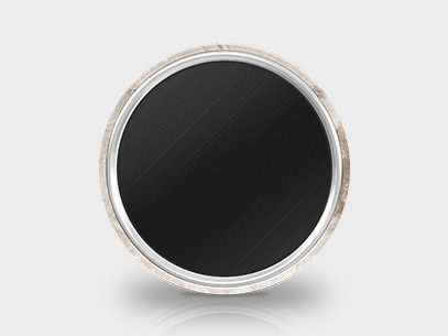 Round Photo Magnet - Back View