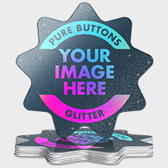 Die Cut Glitter Stickers