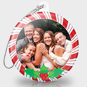 Christmas Photo Ornament - Candy Cane