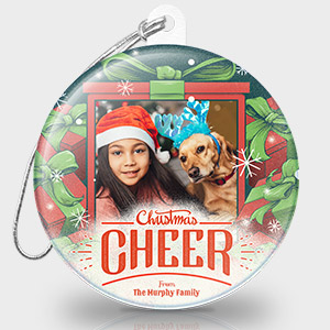Christmas Photo Ornament - Christmas Cheer