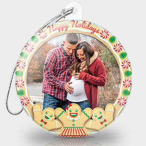 Christmas Photo Ornament - Gingerbread